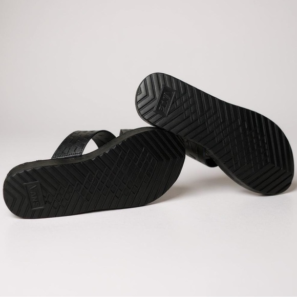 Vans Karina Rozunko Ultracush Leather Cross Strap Sandals - Picture 6 of 6